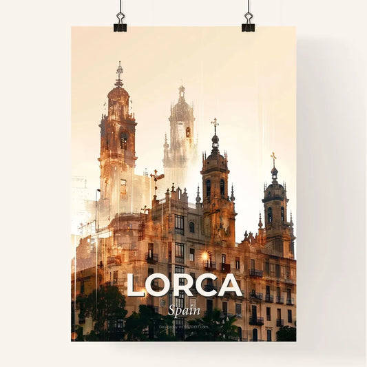 Lorca City Skyline Poster Art Composite Double Exposure Poster