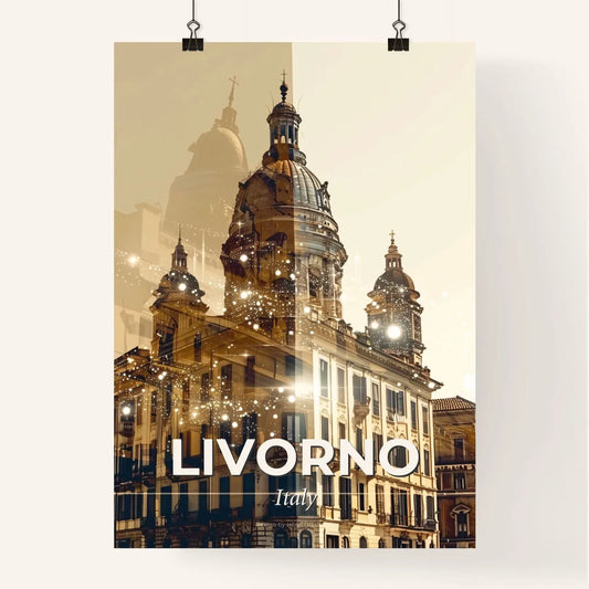 Livorno Skyline Composite Art Cityscape Poster Poster