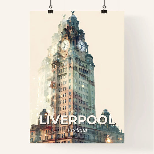 Liverpool Skyline Classic Architecture Poster