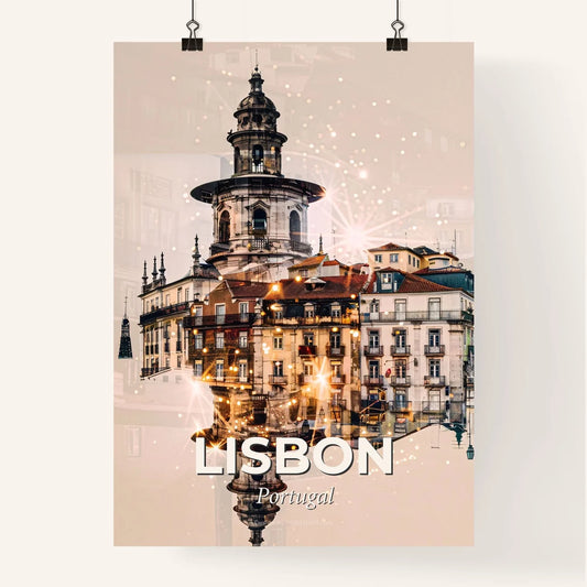 Lisbon Skylines Cityscape Skyline Architecture Poster