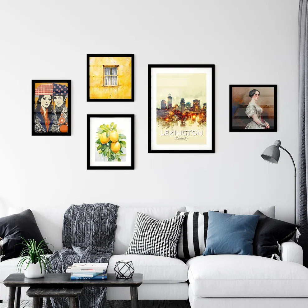 Lexington Skyline Cityscape Art Print Wall Art
