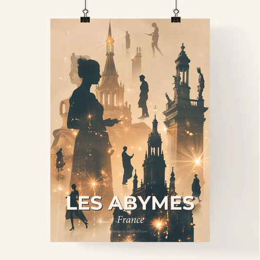 Les Abymes Skyline Cityscape Silhouette Poster Poster