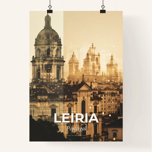 Leiria Skyline Composite Art Poster Poster