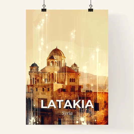 Latakia, Syria: Skyline with Local Landmarks Poster