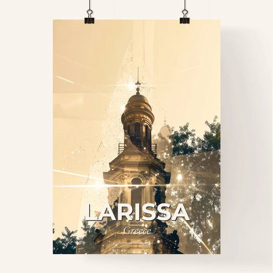 Larissa Skyline Composite Art Poster Silhouette Poster