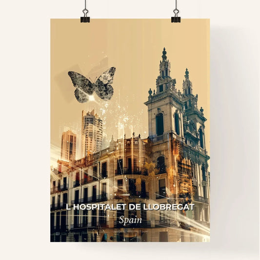 L Hospitalet De Llobregat City Skyline Art Poster Poster
