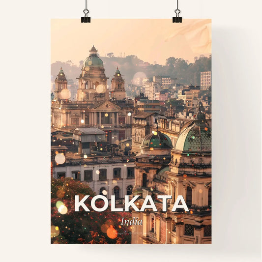 Kolkata: City Lights in Double Exposure Poster