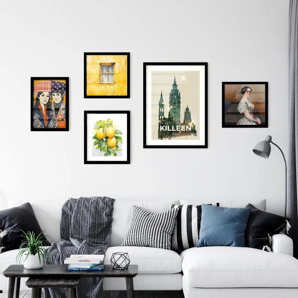 Killeen Skyline Composite Art Poster Wall Art