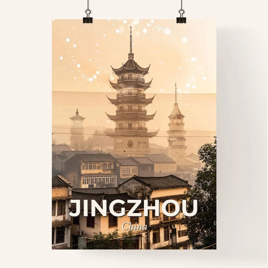 Jingzhou Skyline Art: Iconography of a City Poster