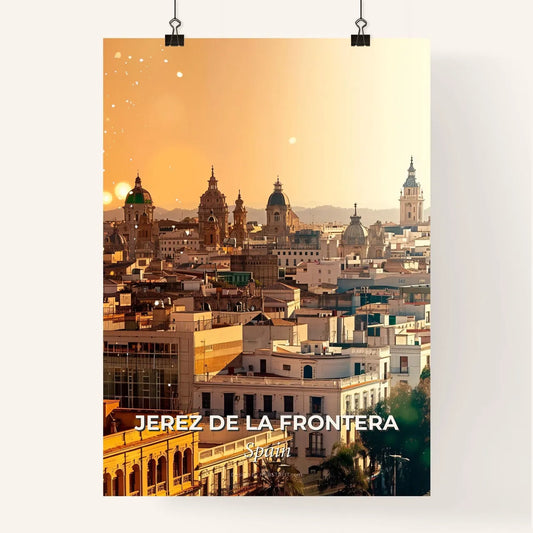 Jerez de la Frontera City Skyline Composite Wall Art Poster