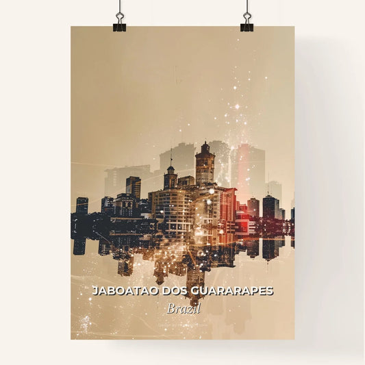 Jaboatao dos Guararapes City Skyline Art Composite Poster