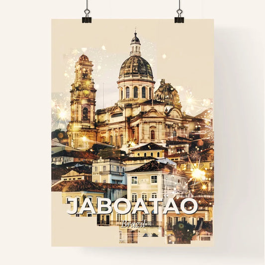 Jaboatao Skyline Double Exposure Art Poster Poster