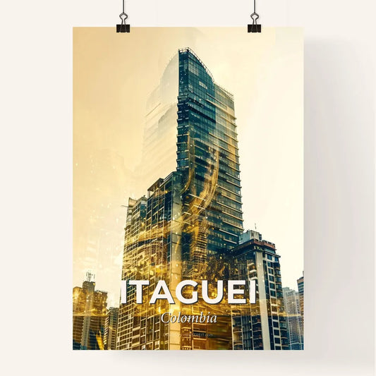 Itaguei Skyline Double Exposure Art Poster Poster