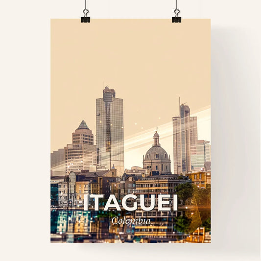 Ireland City Skyline Composite Art Poster Poster