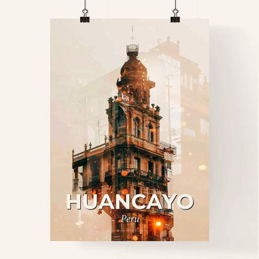 Huancayo Skyline Composite Art City Poster Poster