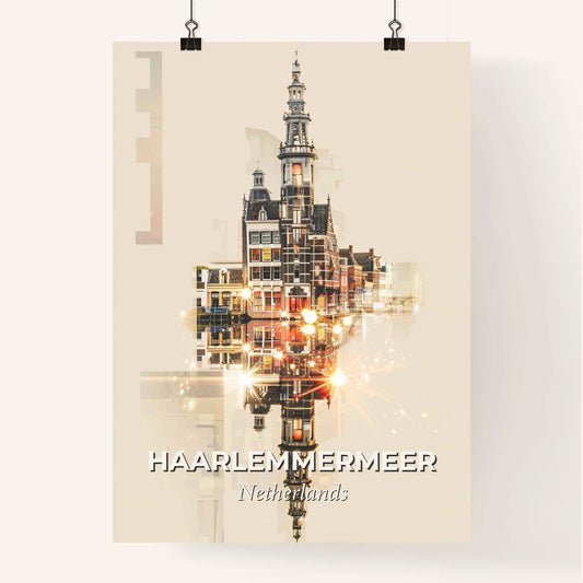 Haarlemmermeer City Skyline Composite Art Skyline Poster