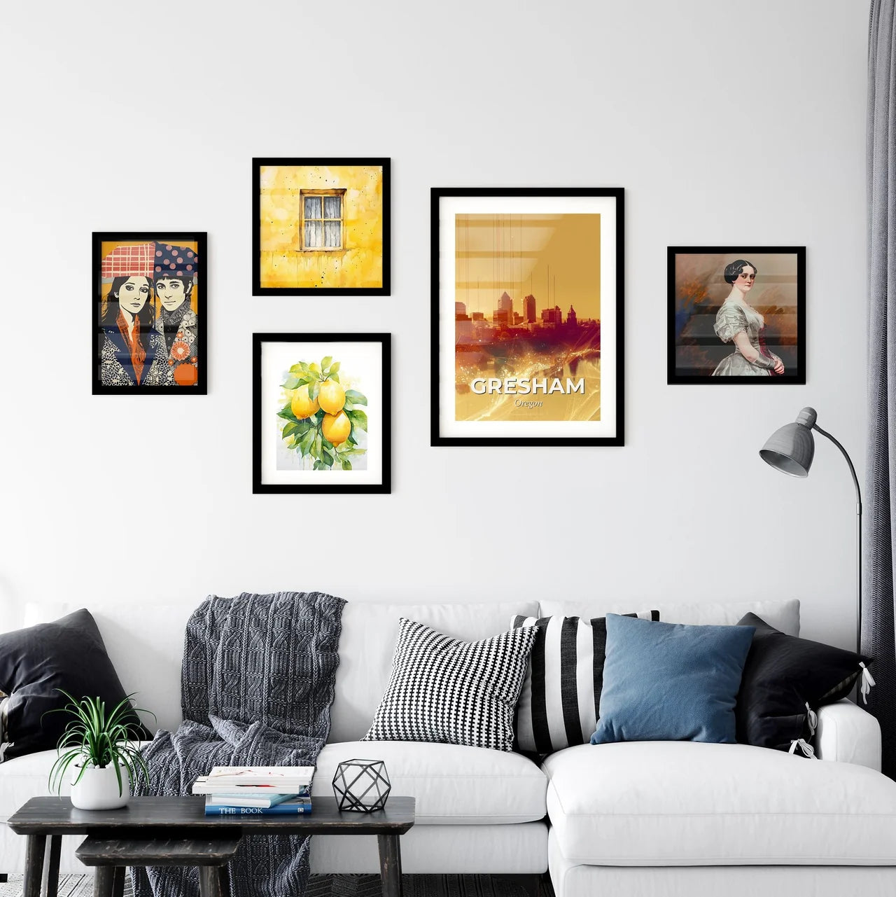Gresham Skyline Symphony of Color and Light Wall Art