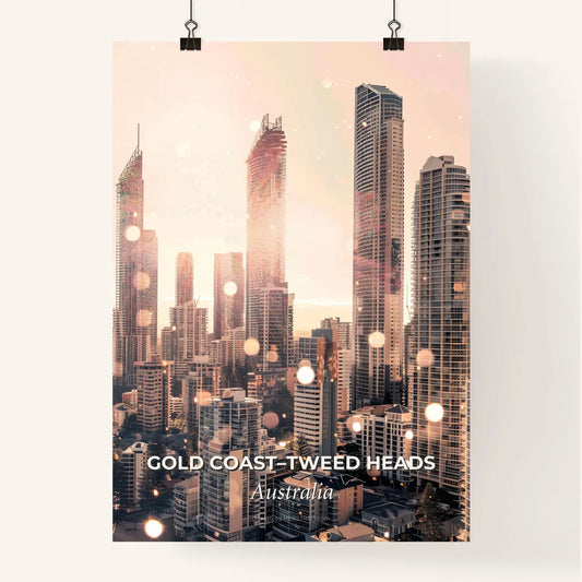 Gold Coast–Tweed Heads Skyline Poster Art Poster