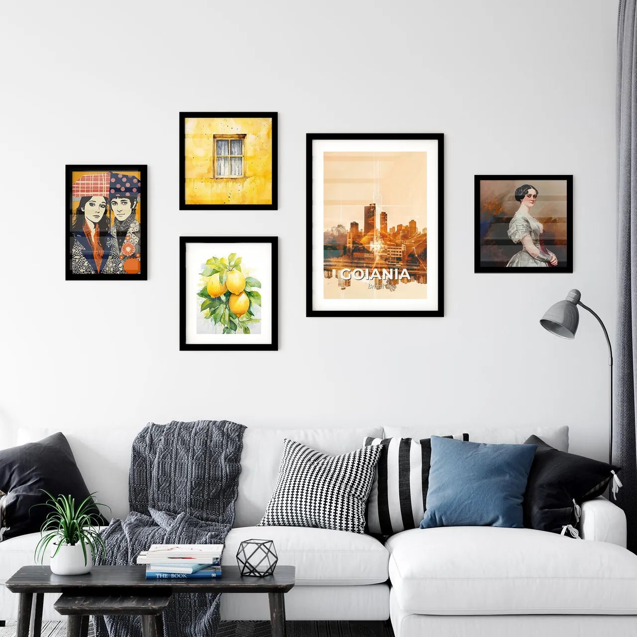 Goiania City Skyline Composite Art Wall Art