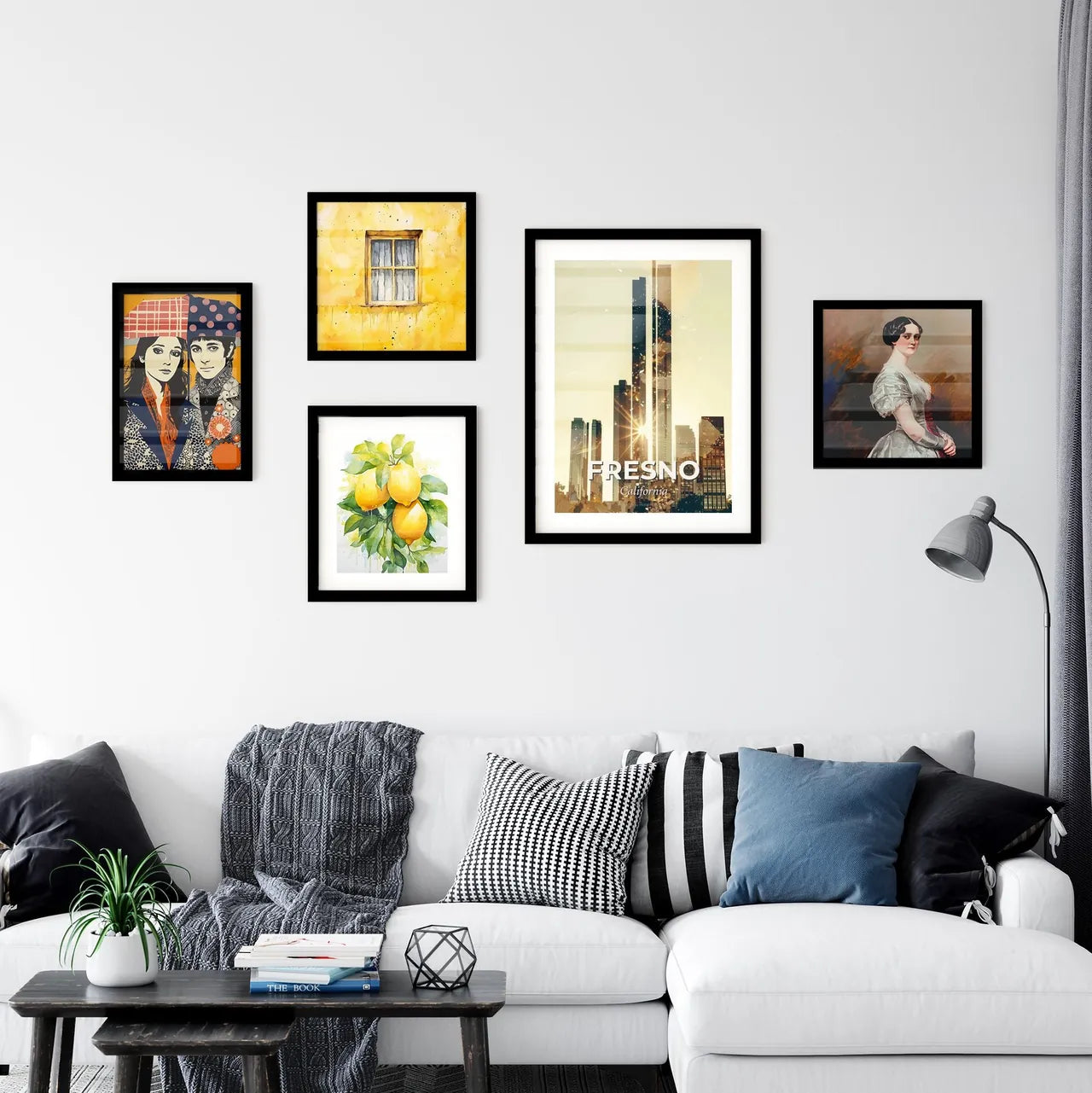 Fresno Skyline Wall Art