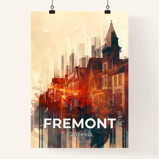 Fremont Skyline Double Exposure Composite Art Poster