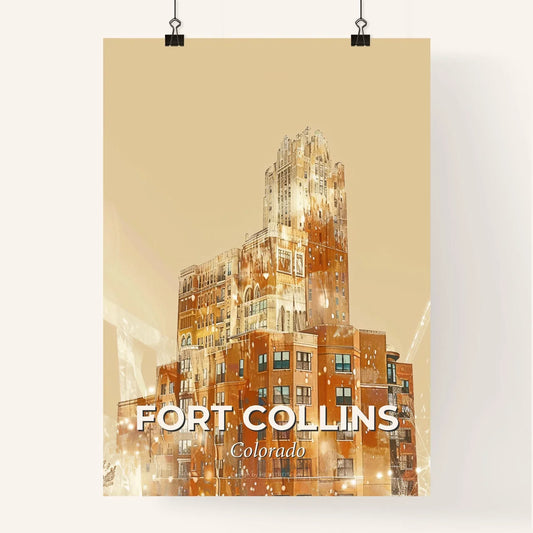 Fort Collins Skyline Composite Art Poster