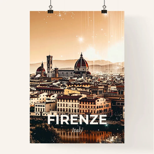 Florence: Art Deco Architecture in Double Exposure Poster