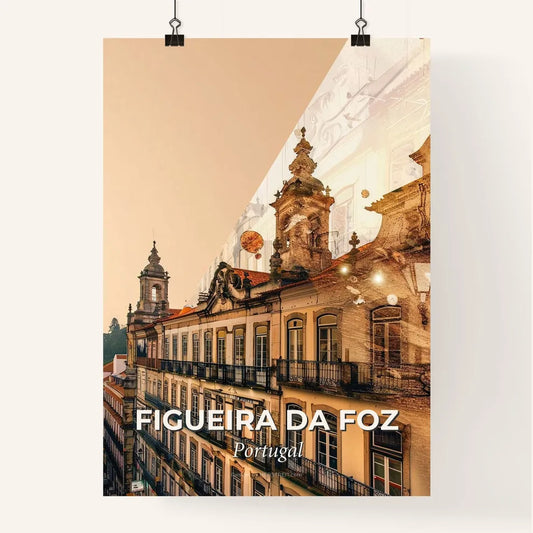 Figueira da Foz Skyline Art: Explore The Portuguese Charm Poster