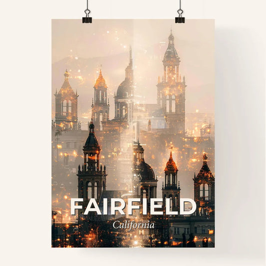 Fairfield Cityscape Symphony in Beige Poster
