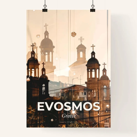 Evosmos City Silhouette Sparkle Skyline Art Poster