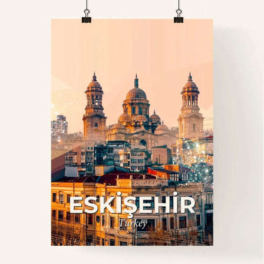EskiÅŸehir City Lights Poster Art Print Poster
