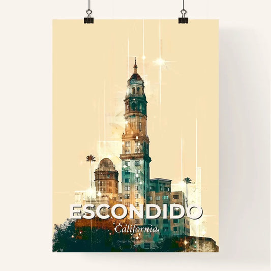 Escondido Horizons: City Lights and Landmarks Poster