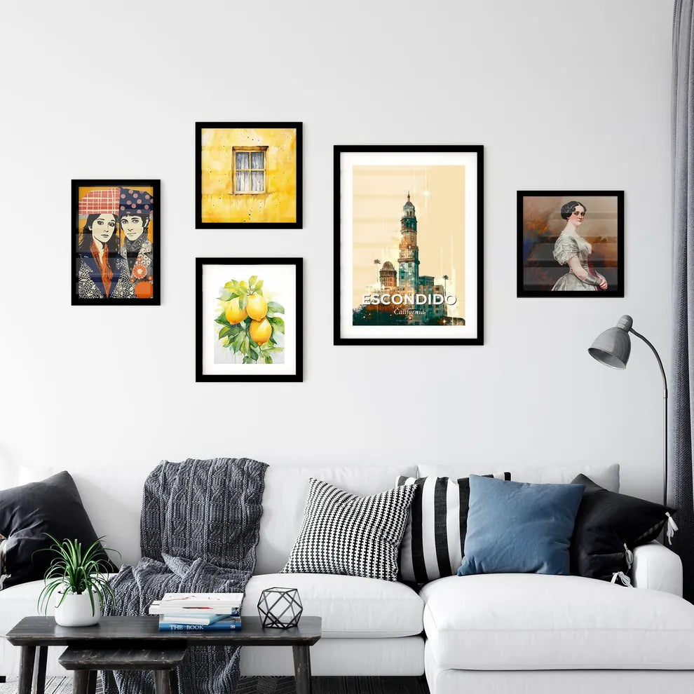 Escondido Horizons: City Lights and Landmarks Wall Art