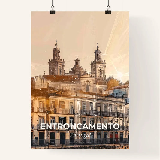 Entroncamento Skyline Composite Art Poster Poster