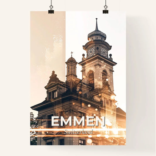 Emmen Cityscape Composite Art Poster Poster