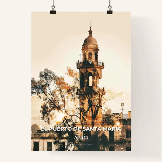 El Puerto de Santa MarÃa City Skyline Composite Poster