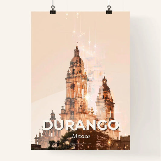 Durango Skyline Double Exposure Cityscape Poster