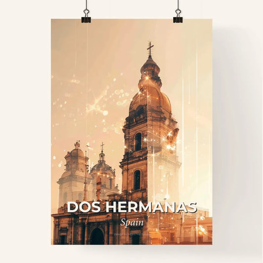 Dos Hermanas Skyline Composite Art Poster Poster