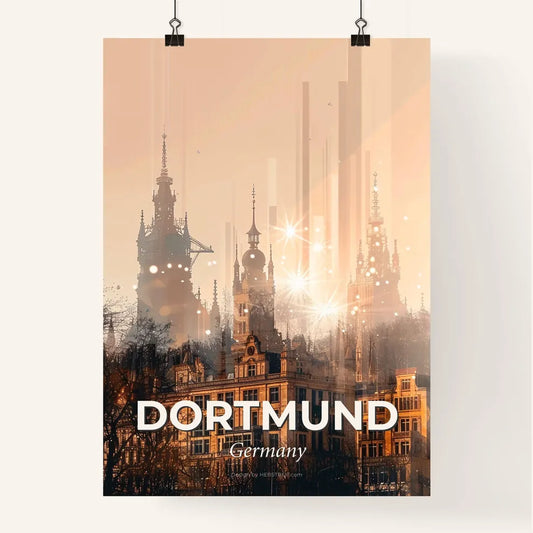 Dortmund Skyline City Art Poster Poster