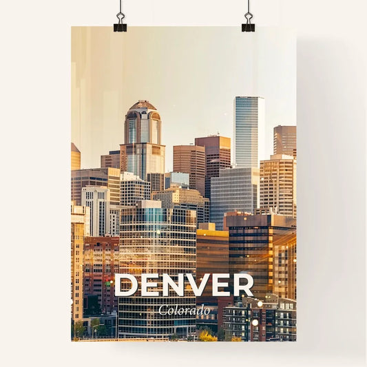 Denver Architectural Beauty Captured in Art Poster