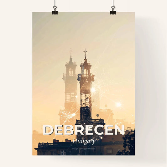 Debrecen: Skyline Art Print Poster