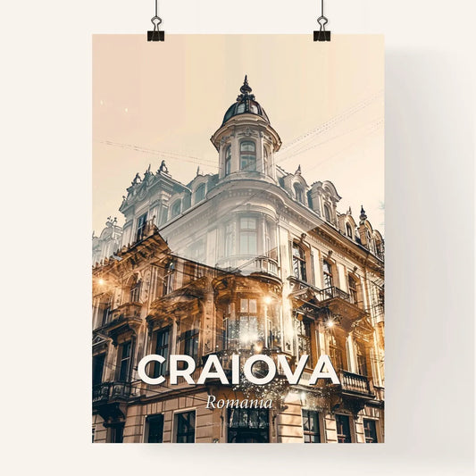 Craiova City Skyline Pop Art Poster Poster