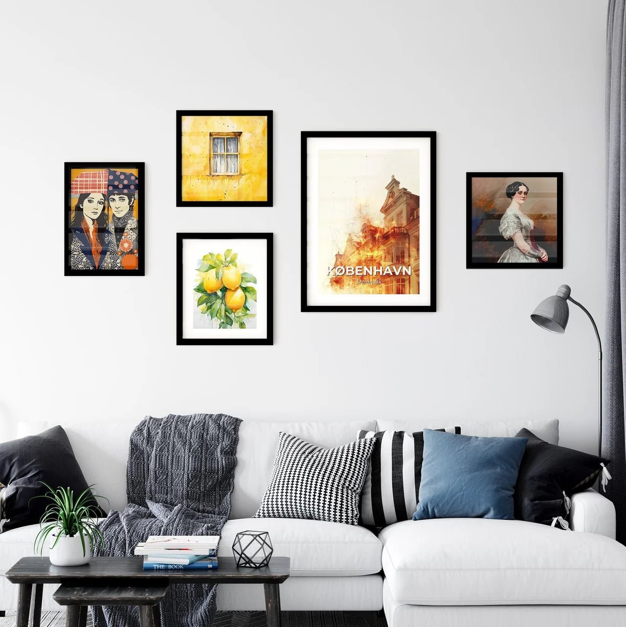 Copenhagen Skyline: Iconic Silhouette Poster Wall Art