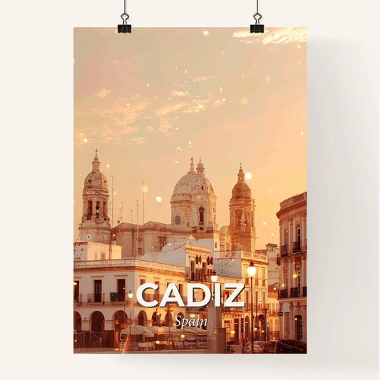 Cadiz City Icons: Double Exposure Art Poster Poster