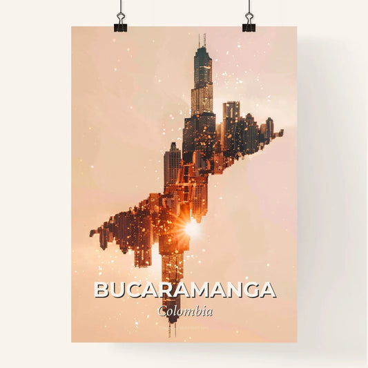 Bucaramanga Skyline Composite Art Poster Poster