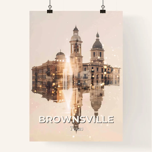 Brownsville Skyline City Architecture Composite Poster