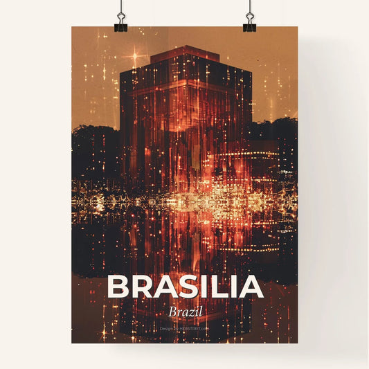 Brasilia City Skyline Art Posters Poster