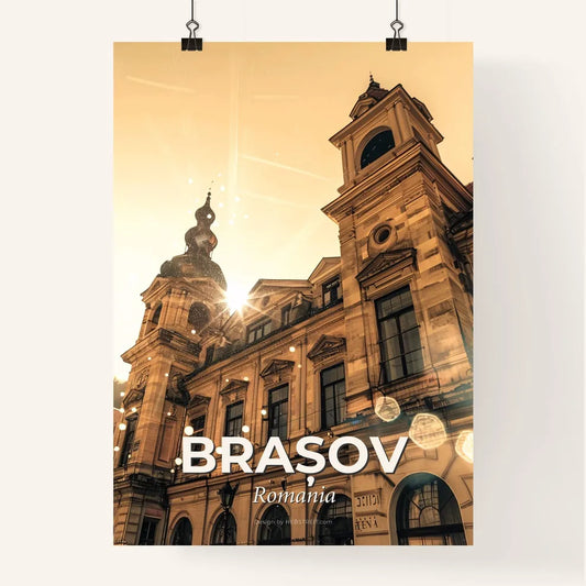 Brasov City Lights Poster