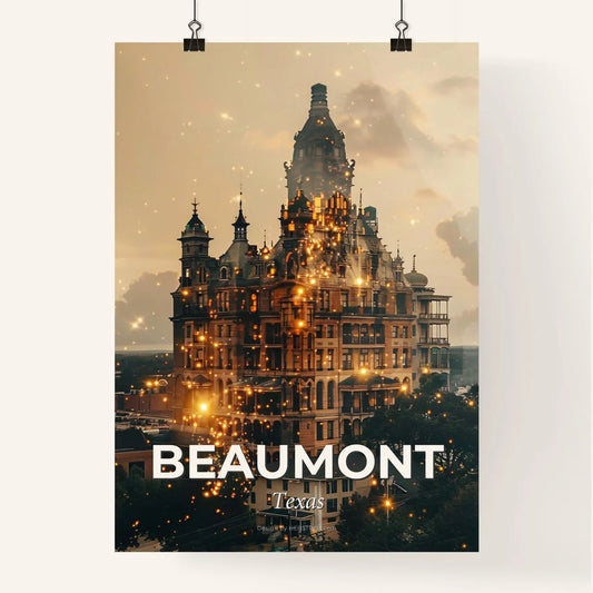 Beaumont Texas Skyline Architecture Composite Poster Poster