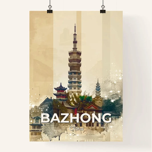 Bazhong: Cityscape Art with Local Soul Poster